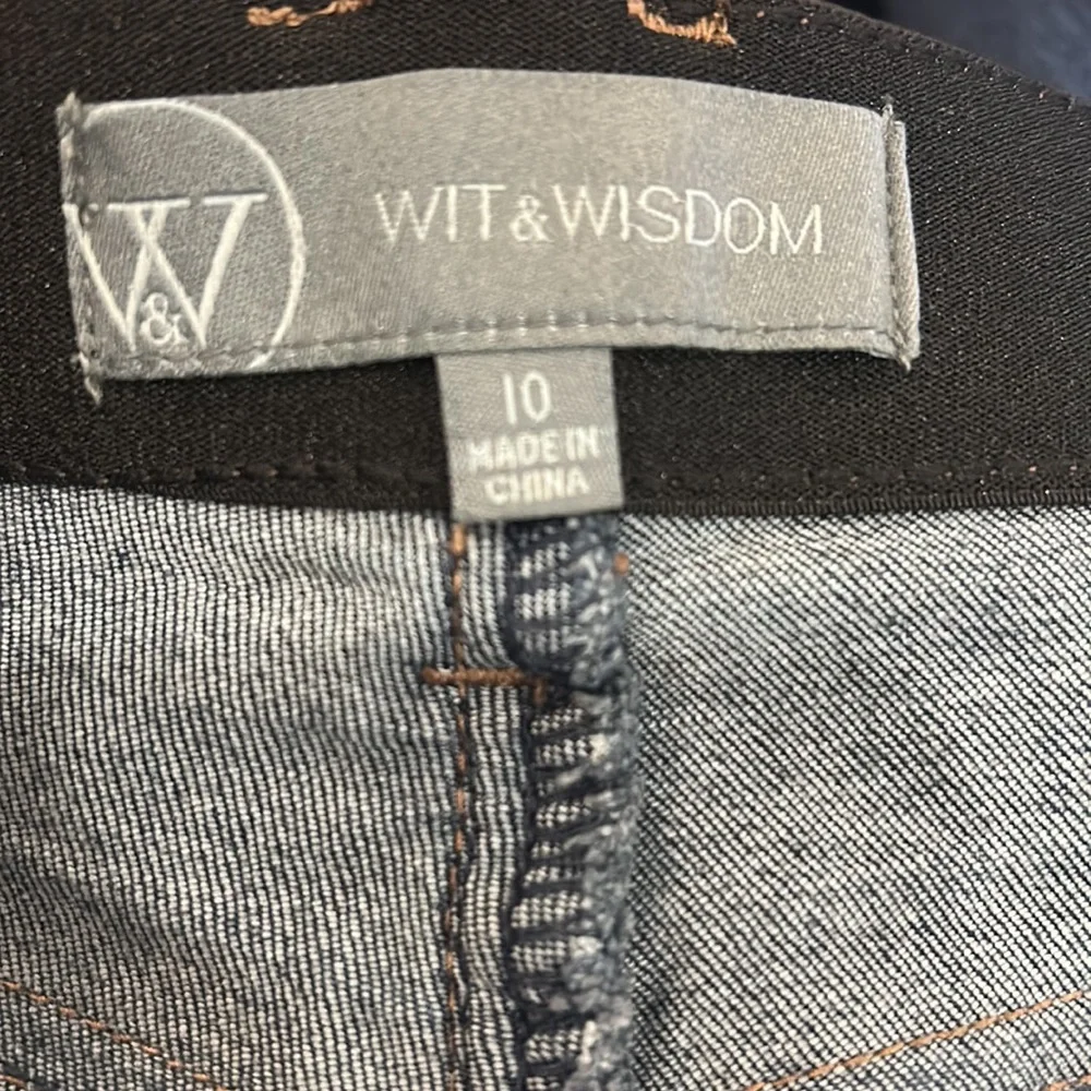 NWOT WIT & WISDOM Ab-Solution Itty Bitty Bootcut Jeans Size 10 - Picture 10 of 16